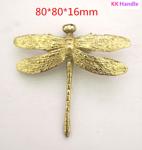 Dragonfly Shape/ Brass Knobs Cupboard Pulls Drawer Knobs Kitchen Cabinet Handles Furniture Handle Hardware 2024 - buy cheap