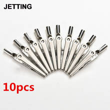 10pcs/lot Insulated Crocodile Clips Cable Lead Testing Metal Alligator Clips Clamps 52mm 48mm 45mm 28mm 2024 - buy cheap