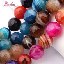 12mm Round Bead Faceted Agates Ball Natural Stone Beads For DIY Necklace Bracelets Earring Jewelry Making 15" Free Shipping 2024 - buy cheap