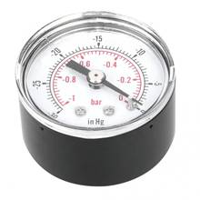 -1~0bar -30~0inHg Dual Scale Air Water Vacuum Pressure Gauge 1/8BSPT Back Connection 2024 - buy cheap