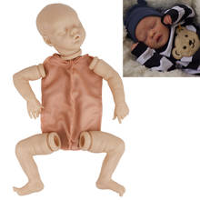 17 Inches Lifelike Reborn Baby Doll Newborn Sleeping Baby Twin B Vinyl Unpainted Unfinished Doll Parts DIY Blank Doll Kit 2024 - buy cheap