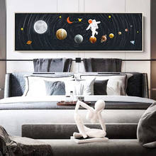 Astronaut Space Walking Canvas Painting Abstract Solar System Planets Wall Art Posters and Prints Nordic Living Room Home Decor 2024 - buy cheap