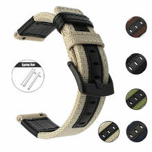 Nylon Leather Watch Strap For Samsung Galaxy Watch 46mm 42mm Watchband For Huawei Watch GT 2 For Huawei Watch GT 2e 20mm 22mm 2024 - buy cheap