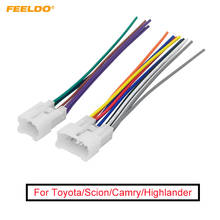 FEELDO 1Pair Car OEM Audio Stereo Wiring Harness Adapter For Toyota/Scion Relevant Install Aftermarket CD/DVD Stereo#1794 2024 - buy cheap