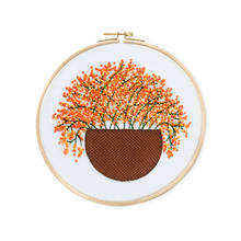 Gypsophila Patterns Embroidery Kits Plant DIY Embroidery Materials Package Hoop bordado Decoration Paintings Sewing Supplies 2024 - buy cheap
