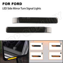 2Pcs Smoke Dynamic LED Side Wing Mirror Lights Turn Signal Blinker Lamp For Ford F150 F-150 2004-2014 Lincoln Mark LT 2006-2008 2024 - buy cheap