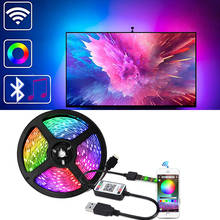 USB RGB LED Strip Light+Bluetooth Control 5V 5050 30Leds Smart Flexible Tape Waterproof Phone App Control TV Backlight 2024 - buy cheap