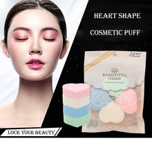 Powder Puff Makeup Tool Professional Cosmetic Puff For Foundation Concealer Cream 4pcs Heart Shape Blender Smooth Makeup Sponge 2024 - buy cheap