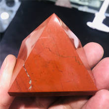 100% natural red jasper stone quartz crystal pyramid healing reiki Chakra 2024 - buy cheap