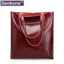 Bucket Bag Ladies Genuine Leather Handbags Big Women Bags Large Vintage Female Office Shoulder Bags for women Tote Shopping Bag 2024 - buy cheap