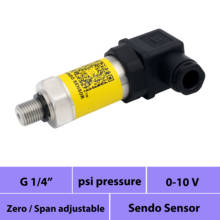 Transmisor de presión industrial de 0 10 v, cabezal g 1 4 o 1 4 BSPP, rango bajo de 0 a 5 psi hasta alto rango de 6000 psi, suministro de 24V CC 2024 - compra barato