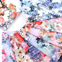 100cm*140cm High-end Digital Printed Fabric Artificial Cotton Summer Dress Pajamas Home Wear Bedding Clothing Cotton Silk Fabric 2024 - buy cheap