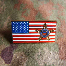 US UNITED STATES SECRET SERVICE METAL USSS FLAG LAPEL PIN BADGE BROOCH 2024 - buy cheap