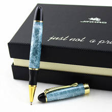 Jinhao-bolígrafo azul de mármol de alta calidad, bolígrafo dorado de Metal completo 450 con Clip, papelería para escritura, oficina y escuela 2024 - compra barato