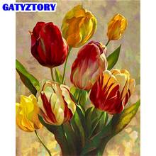 GATYZTORY 60x75cm Frameless Picture By Numbers Kits For Adults Hand Painted Yello Flower Painting By Number Wall Decor DIY Gift 2024 - buy cheap