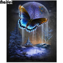 DIY Square Diamond Painting dream castle Butterfly,Painting Diamonds Full Drill 5D Rhinestone Children Embroidery Cross Stitch 2024 - buy cheap