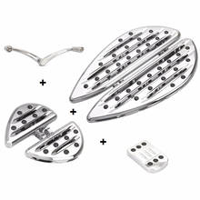 Suelo de pasajero para harley, estriberas cromadas CNC edge cut Rider, estribos para Touring street glide FLHX road glide Special FLTRXS Dyna 2024 - compra barato