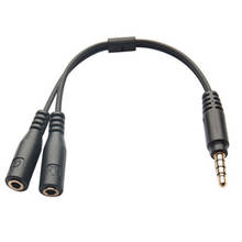 Cabo de extensão jack 3.5mm cabo de áudio macho para 2 fêmea aux cabo fone de ouvido divisor para telefone estéreo adaptador rca cabo 2024 - compre barato