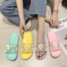 Summer Women's Slippers Flower Transparent Flip Flops Female Sandals Breathable Non-Slip Wear-Resistant Shoes Waterproof Flats 2024 - buy cheap