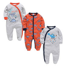 2020 Summer 3 pcs/lot Baby Boys Clothes  Cotton Jumpsuit Newborn Babies Rompers 3m 6m 9m 12m  Long Sleeve Girl Clothing 2024 - buy cheap