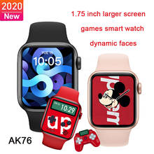 Reloj inteligente AK76 para hombre y mujer, pulsera con Bluetooth, llamadas, frecuencia cardíaca, cámara remota de 1,75 pulgadas para Android e IOS, novedad de 2020 2024 - compra barato
