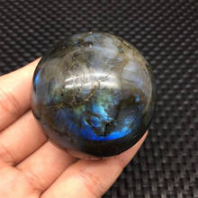Natural gemstone colorful labradorite sphere ball crystal stone for home decoration 2024 - buy cheap