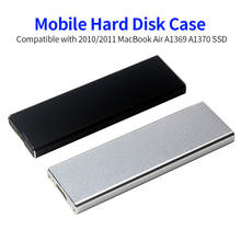 Корпус для жесткого диска, корпус для мобильного жесткого диска, совместимый с 2010/2011 MacBook Air A1369 A1370 SSD корпус из алюминиевого сплава, корпус для жесткого диска 2024 - купить недорого