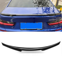 M4 estilo de fibra carbono traseiro do carro tronco spoiler para bmw nova série 3 320i 325i 330i 2019 2020 g20 spoiler asa acessórios 2024 - compre barato