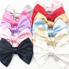 5pcs Big Satin Ribbon Bows Wedding Appliques Sewing Handmade Flowers B156 2024 - buy cheap