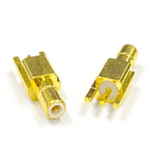 Conector macho SSMB RF coaxial, montaje PCB de 3 pines, chapado en oro recto, nuevo terminal de soldadura al por mayor, 1 ud. 2024 - compra barato