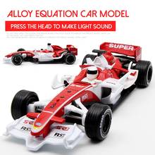 1:32 Scale F1 Racing Formula Racing Alloy Sports Car Model Toy Simulation Sound And Light Pull Back Diecasts Kids Toy Vehicles 2024 - buy cheap