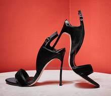 Fashion Blade Heeled Thin High Heel Sandals Woman Peep Toe Back Strap Buckle Designer Shallow Summer Dress Shoe 8/10cm heels 2024 - buy cheap