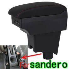 For Renault Sandero Armrest Box Sandero1-2 Universal Car Central Armrest Storage Box modification accessories 2024 - buy cheap
