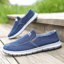 Men Canvas Shoes Fashion Men Loafers Denim 2019 Youth Loafers Comfort Slip On Sneakers Moccasins Male Walking Shoes H213 2024 - buy cheap