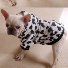 Французская одежда для бульдога, леопардовое пальто с капюшоном для собак, одежда для мопса, Poodle Bichon Pomeranian Schnauzer, одежда для собак, костюмы для домашних животных 2024 - купить недорого