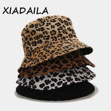 2020 Leopard Print Bucket Hat Fisherman Hat Outdoor Travel Hat Sun Cap Hats for Women Women Hats In Autumn Winter Girls'Gifts 2024 - buy cheap