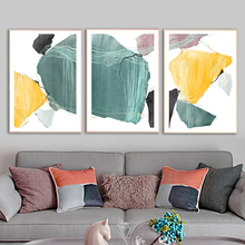 Abstract Color Block Watercolor Canvas Paintings Wall Art Prints Poster Living Room Decorative Paintings On The Wall Home Decor 2024 - buy cheap