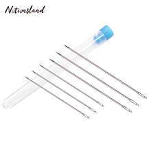 6Pcs Big Eye Needle Stainless Steel Sewing Needles Hand Sewing Stitching Needles for Leather Sewing Tools 2024 - buy cheap