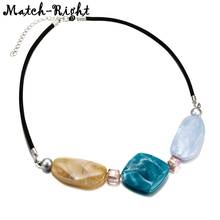 Women's Candy Color Necklace for Women Geometric Necklaces & Pendants Acrylic Statement Necklace New Fashion Jewelry Gifts NR071 2024 - buy cheap