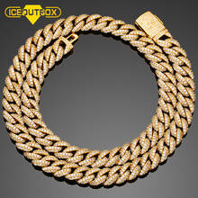 10mm Miami Cuban Link Chain Iced Out Chain For Women Men's Hip Hop Jewelry Punk Choker Bling Charms Necklace Chain Party Jewlery 2024 - buy cheap