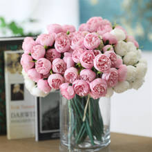 27 Heads Artificial Rose Flowers Silk Tea Fake Rose Flower Bouquet for Wedding Party Home Garden Decor 2024 - buy cheap