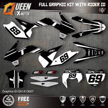 QUEEN X MOTOR Custom Team Graphics Decals Stickers Kit For KTM 2013 2014 2015 SX SXF , 2014 2015 2016 EXC XC-W EXC-F 007 2024 - buy cheap