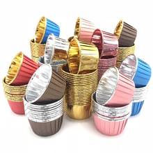50Pcs Disposable Paper Cups Baking Cupcake Cake Liner Wrappers Cup Muffin Dessert Holder Cake Decorating Tools baking accessorie 2024 - buy cheap