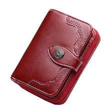 New Small Women Wallet Leather Ldies Purses Genuine Leather Short Coin Purse For Girls Female Small Portomonee Lady Card Holder 2024 - compre barato