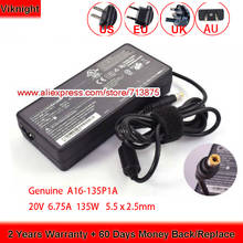 Оригинальное зарядное устройство Chicony 135 Вт A135A006L 20 в 6,75 а стандартный адаптер переменного тока для USB-док-станции Kensington SD4700P 2024 - купить недорого