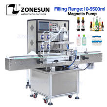ZONESUN Automatic  Magnetic Pump Filling Machine  Aerosol Soda Bottle Liquid dispenser for Production Line 10-5500ml 2024 - buy cheap