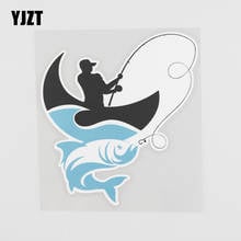 YJZT 12.2CMX13.6CM Individualization Car Sticker Go Fishing Modelling Pvc Decal 6A-0169 2024 - buy cheap