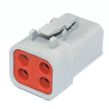2/5/10/20/50/100 conjuntos 4pin automático elétrico houisng impermeável plug plástico cabo de fiação conector DTP06-4S 2024 - compre barato