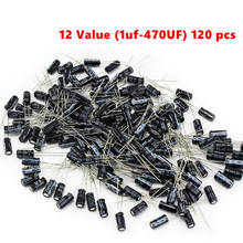 12 value kit 1uF-470uF Electrolytic Capacitor assortment set pack 1UF 2.2UF 3.3UF 4.7UF 10UF 22UF 33UF 47UF 100UF 220UF 2024 - buy cheap