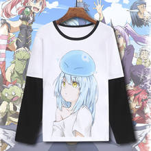 That Time I Got Reincarnated as a Slime Rimuru Tempest Cotton Casual T-Shirt Tee Long Sleeve Full T Shirt 2024 - buy cheap